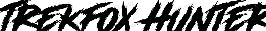 Trekfox Hunter DEMO VERSION Italic字体转换